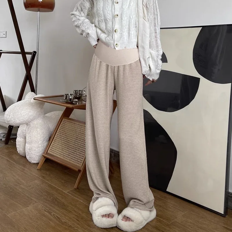 Maternity Pants Trousers For Pregnant Women Wear Easy Casual Pregnancy Clothes Overalls Ninth - Image 4