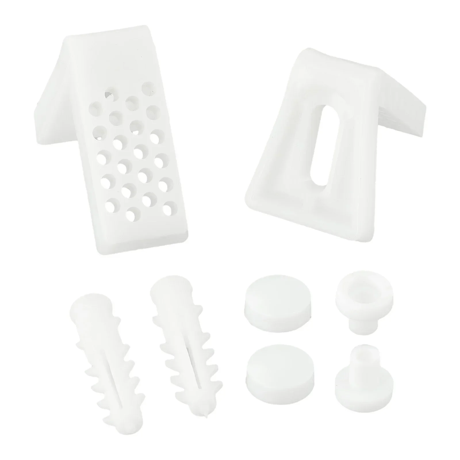 Toilet Anchor Screw Seven-shaped Side Hole Fixed Installation Locking Plastic L Piece Bathroom Accessory