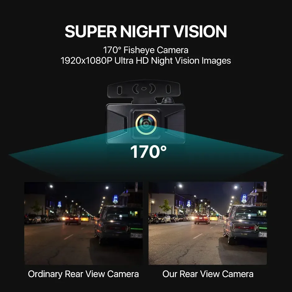 GreenYi 무선 IPS 스크린 주차 모니터, AHD 1080P 송신기, HD 후방 카메라, 트럭, 버스, 자동차, 야간 투시경, 5 인치