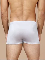 New arrival men knitted silk mid-waist boxers,natural silk unopened crotch U convex high-end underwear men 2