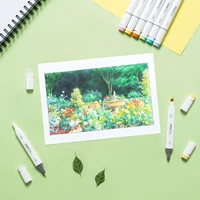 Ohuhu Oahu 320-цветный набор маркеров, спиртовые художественные маркеры, двойные наконечники, фетровая ручка, эскиз, рисунок, граффити, манга, школьные художественные принадлежности — изображение 2