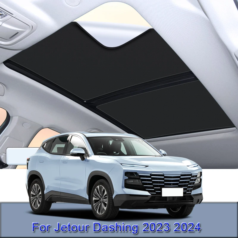 

Fit For Jetour Dashing 2023 2024 Car Electrostatic Adsorption Sunroof Sunshade Heat Insulation Skylight Sticker Auto Accessories