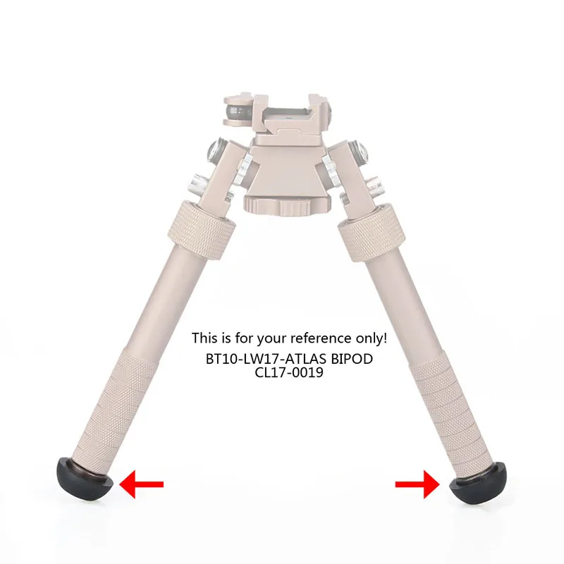 E.T Dragon Hunting Bipods Feet Atlas Bipod Standard Rubber Feet 2pcs Metal Feet Replacement Accessories PP33-0203