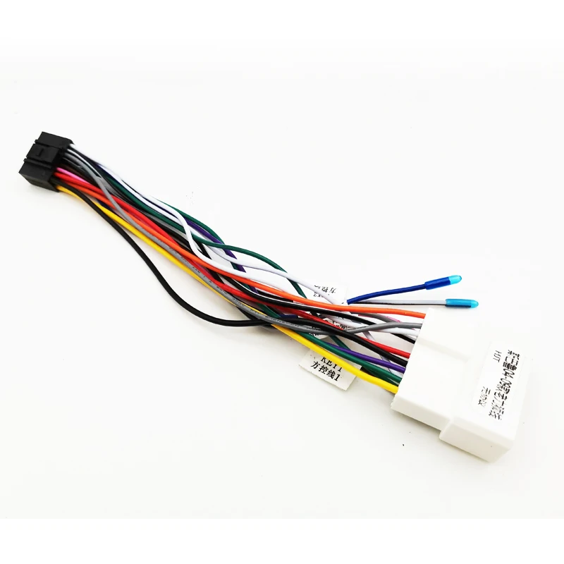 Funkkabelbaum, 16-poliger Stecker auf 14-poligen Kopfeinheitsanschluss, Auto-Audiokabel-Adapter für Subaru Forester Impreza Legacy Outback – Detail 2