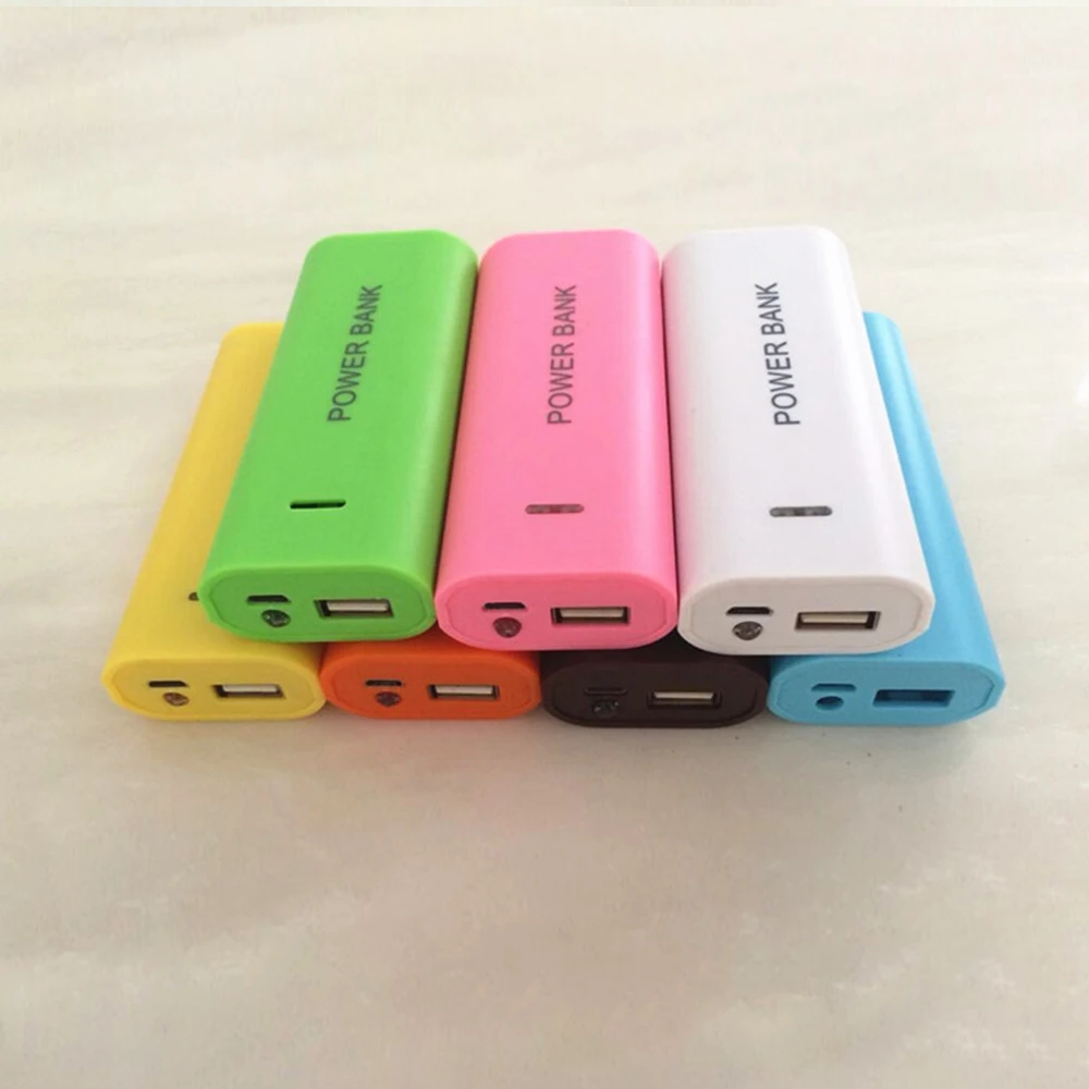18650 Battery Box Power Bank Case Per Smart Phone Charge 5V 1A Con Indicatore Luminoso