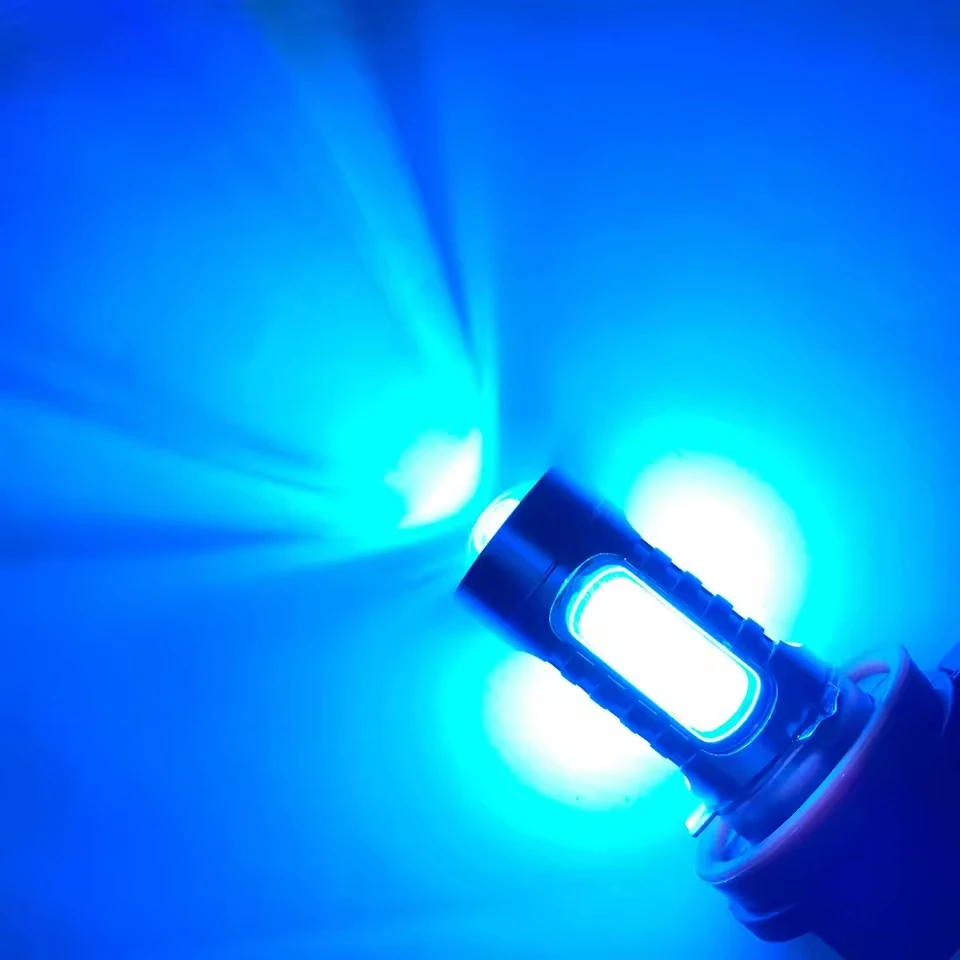 2PCS 1500LM 9005 9006 HB3 HB4 H8 H11 PSX24W P13W PSX26W H16 PS19W 고품질 COB LED 안개등 전구 화이트 옐로우 블루