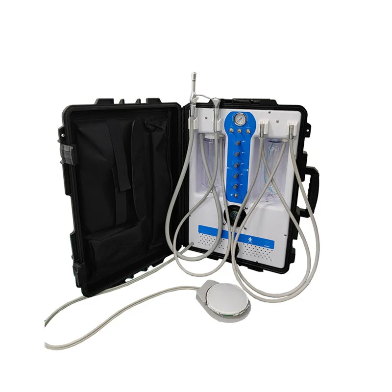 Lowest Price only 1 set Luxury Dentist Home Clinic Mobile Unit Portable Dental Unit with Air Compressor