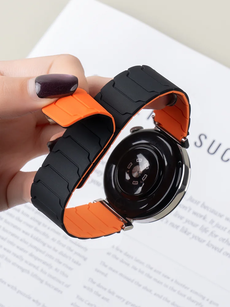 Magnetic Silicone Loop Strap - 22mm/20mm Watch Band Replacement Accessories