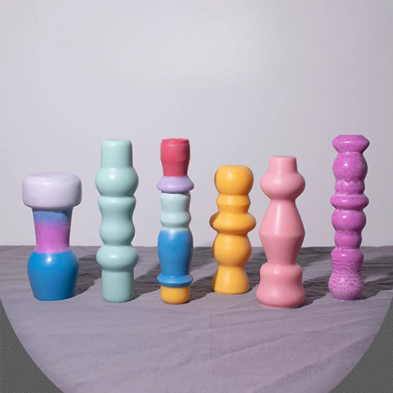 1 Pz Jenga Candela Stampo Silicone Fai Da Te Aromaterapia Candela Gesso Resina Ornamenti Kit Per La Produzione Di Candele