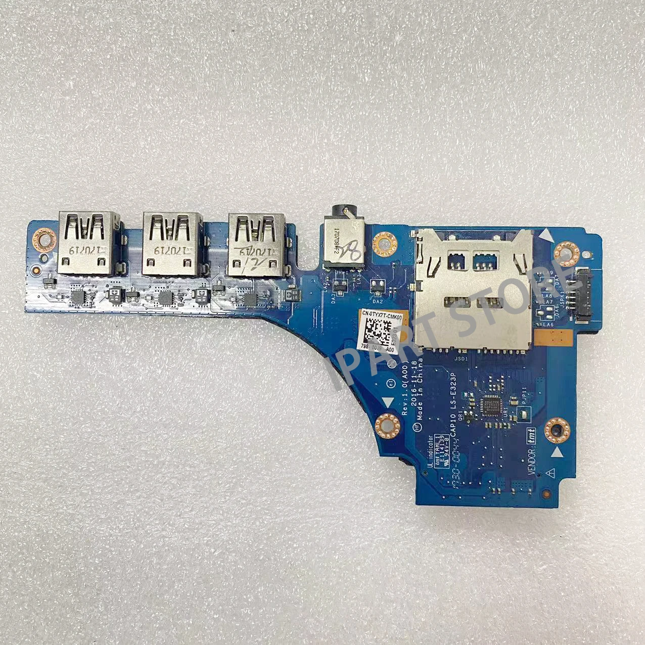 Placa de Áudio Usb para Dell Precision 7720 Cap10 Ls-e323p Cn0tyx7t 0tyx7t Tyx7t Original