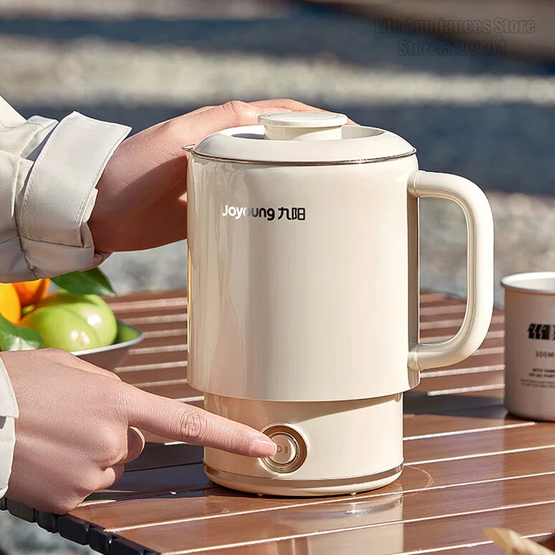 Joyoung Electric Kettle 600ML Mini Portable Kettle 304 Stainless Steel Quickly Boiling Water For Home Office Travel Hotel 2