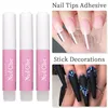 50/40/30/20/10PCS Nail Glue Fast-Dry Acrylic False Nail Tips Professional 3D Nail Rhinestone Decoration Nail Super Adhesive Tool 3
