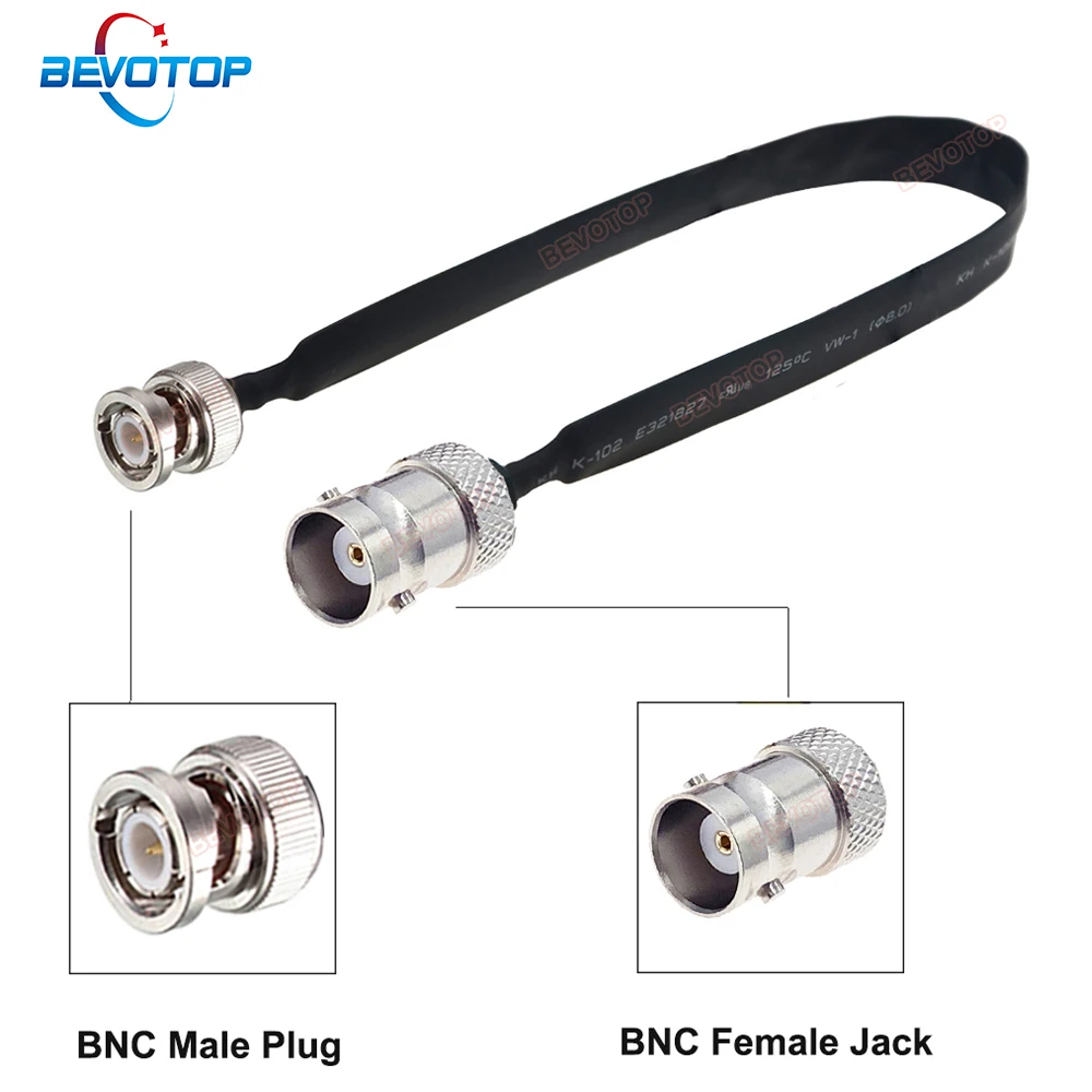 Door Window Pass Soft Cable Bnc Female Jack Pigtail Cable Male Bnc Female Coaxial