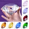 Colors Crystal Diamond Shaped Paperweight Decorative Cut Glass Giant Gemstone Wedding Home Decoration Christmas Gift 1