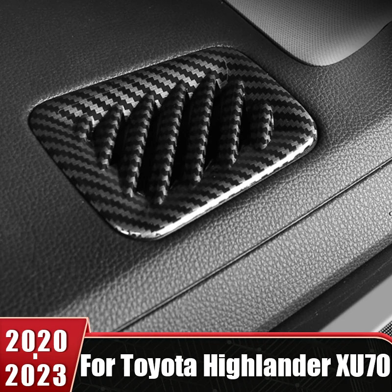 

Dashboard Panel Trim For Toyota Highlander XU70 2020 2021 2022 2023 Air Conditioning Vent Outlet Frame Stickers Car Accessories