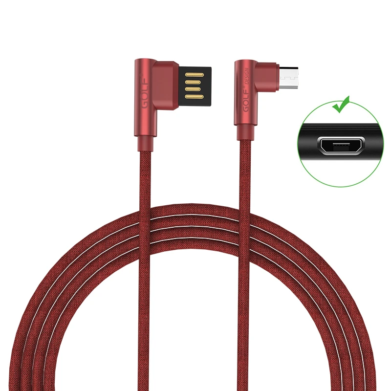 삼성 S7 엣지, 레드미 9A 10A 12C, 오포 R11 R15용 마이크로 USB 더블 90도 엘보우 케이블, 고속 충전 게임용 브레이디드 케이블 1m