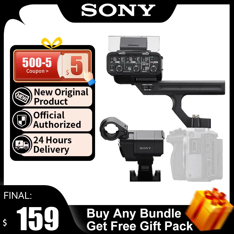 SonyXLRHotShoeExpansionHandleAndMixerDisassembledVersionWithoutPackagingNot