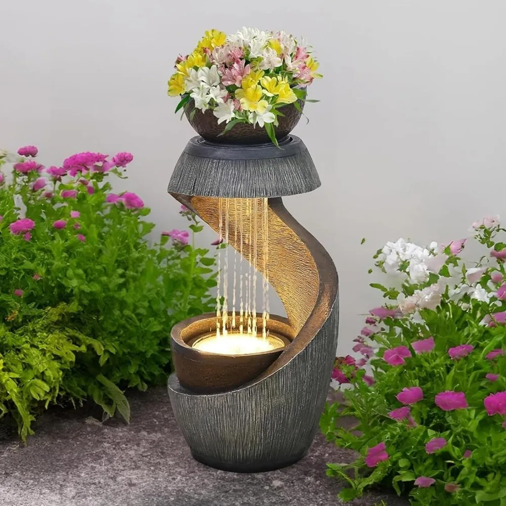 S-Shaped Outdoor Water Fountain 6