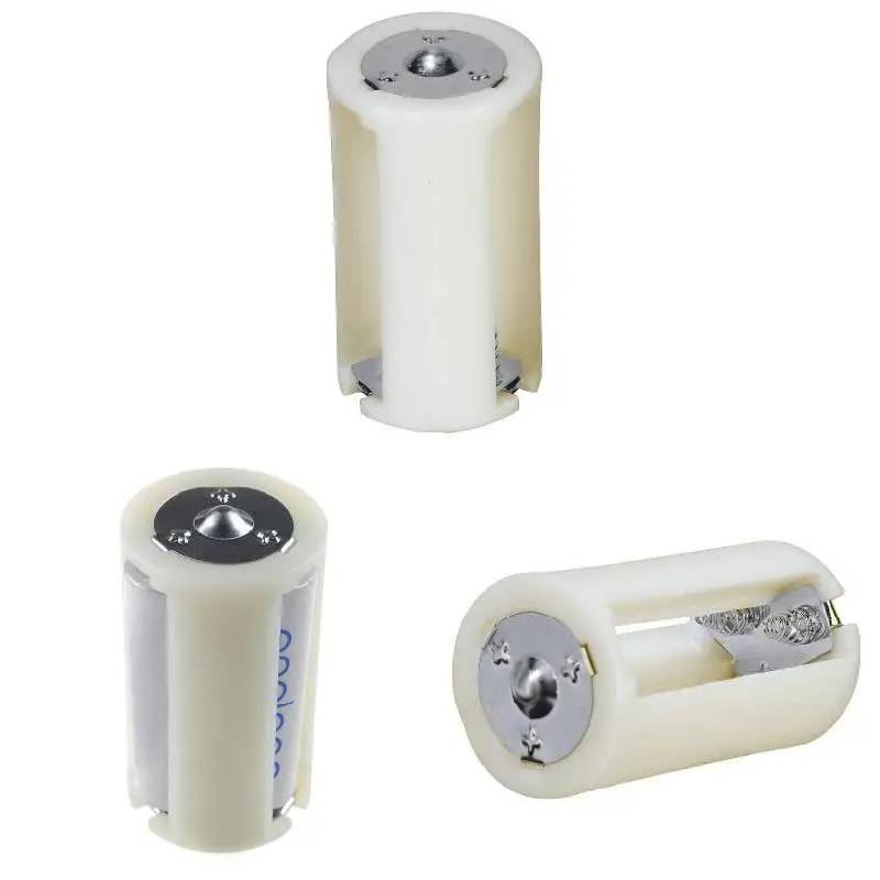 4PCS AA To D Battery Box High Quality 3x AA To D Size Battery Adapter Converter Holder Switcher Case Box For Battery Storage