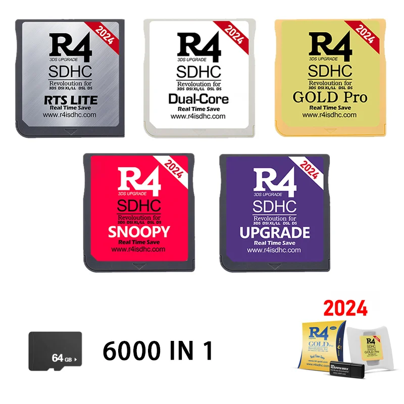 

Карта памяти R4 SDHC, 2024 в 1, подходит для 3DS DSL XL/LL