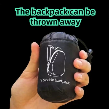 Zaino pieghevole Borsa da viaggio per esterni Escursionismo Zaino da viaggio di grande capacità Zaino da mountain bike portatile ultraleggero antispruzzo
