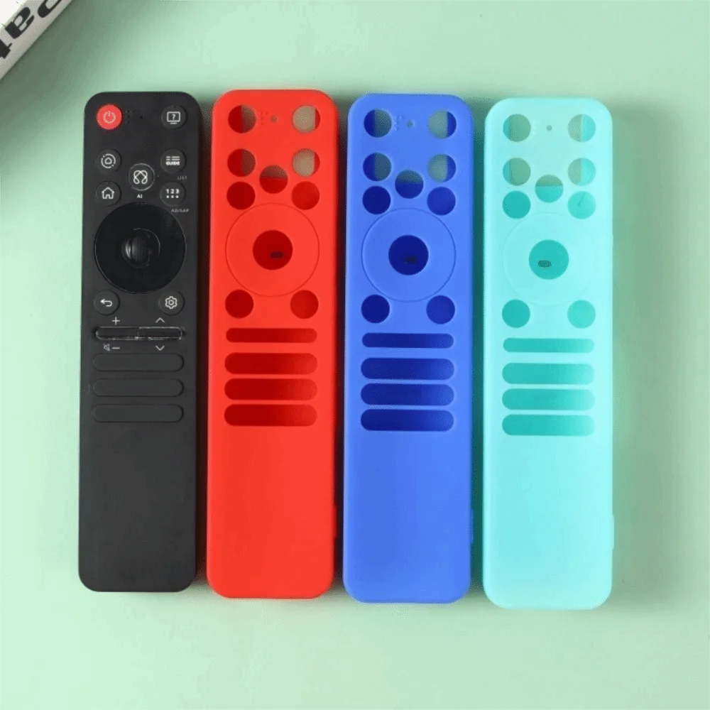 Silicone Protective Case Lanyard Protector Soft Shell Shockproof Remote Controller Cover for LG MR-235GA Magic