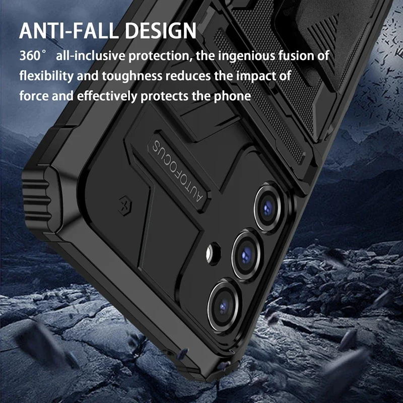 Durable Armor Case with Belt Clip Holster and Kickstand
