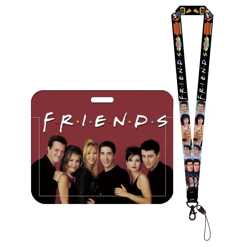 Friends Style Mädchen und Jungen Kartenhalter Lanyard Visitenkartenetui Rahmen ABS Mitarbeiter Ausweishülle Gürtel – Detail 12