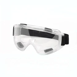 Enhanced Anti - Fog Adjustable Safety Goggles for Chemical Splash Protection (Transparent)