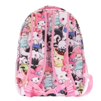 Sanrio Kuromi Hello Kitty Kawaii Backpack Boy Girls School Laptop Bag Shoulders Casual Travel Hiking Camping Lightweight Daypack 2