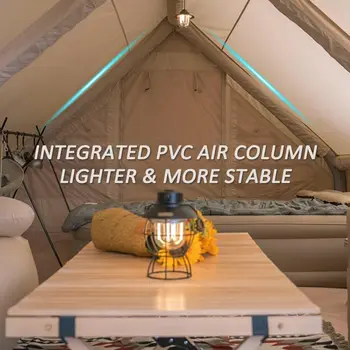 Inflatable Tents for Camping, Blow Up Tent with Hand Pump, Easy Setup Inflatable Tent House, Waterproof Oxford Air Tent for Camp 5