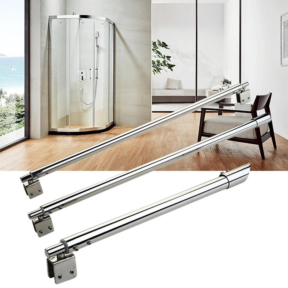 1pc Adjustable Stainless Steel Shower Screen Support Bar Arms For 8-12mm Glass Panel Bathroom Fixture Home Improvement shower screen support bar