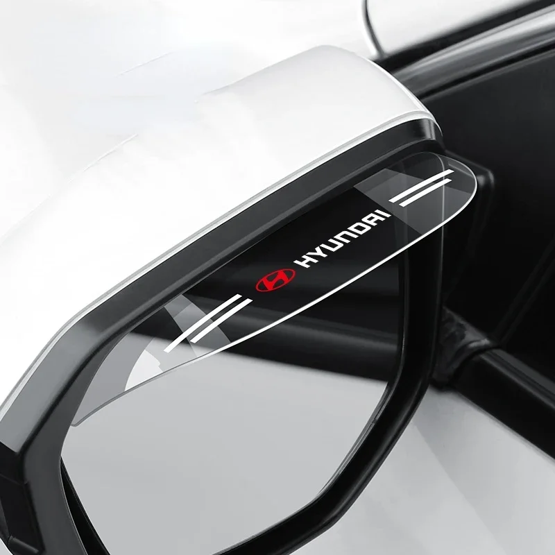 

Автомобильное зеркало заднего вида с дождевиком для Hyundai Elantra Santa Fe Sonata Tucson Kona I30 Accent Genesis, аксессуары