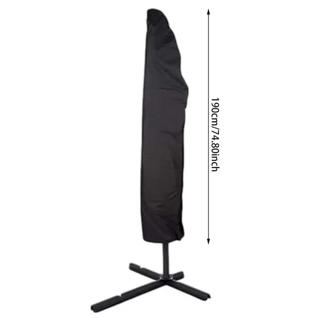 190 Cm -Es Teraszos Parasol Burkolat Vízálló Oxford Ruhás Esernyő Fedőlapa Kültéri Esernyők Borítóval Porcofertel És Lélegzővel - Image 6