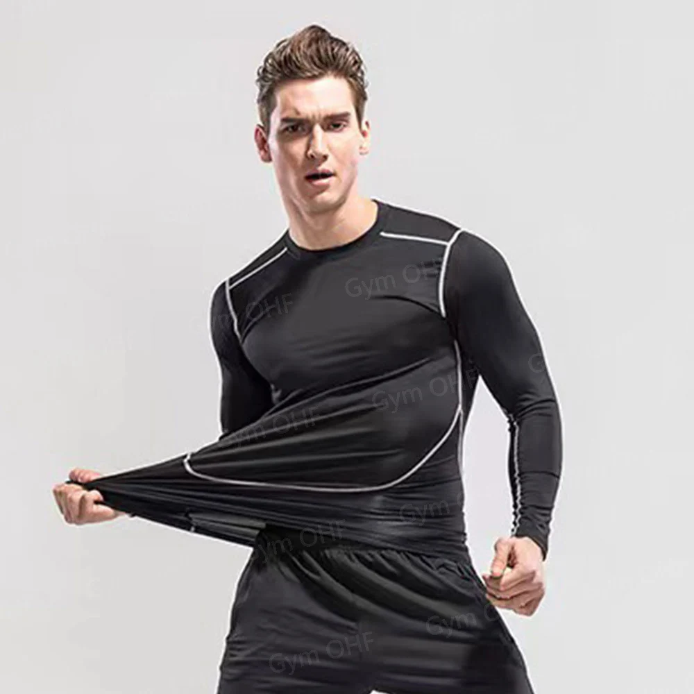 Goku Print Compression Shirts For Men Gym Workout Joging Fitness Undershirts Base Layer Quick Dry Aerobic Exercise Men Tops