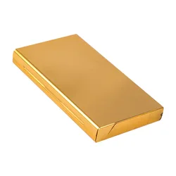 Sleek Metal Portable Cigarette Storage Case - Slim Holder (Gold)