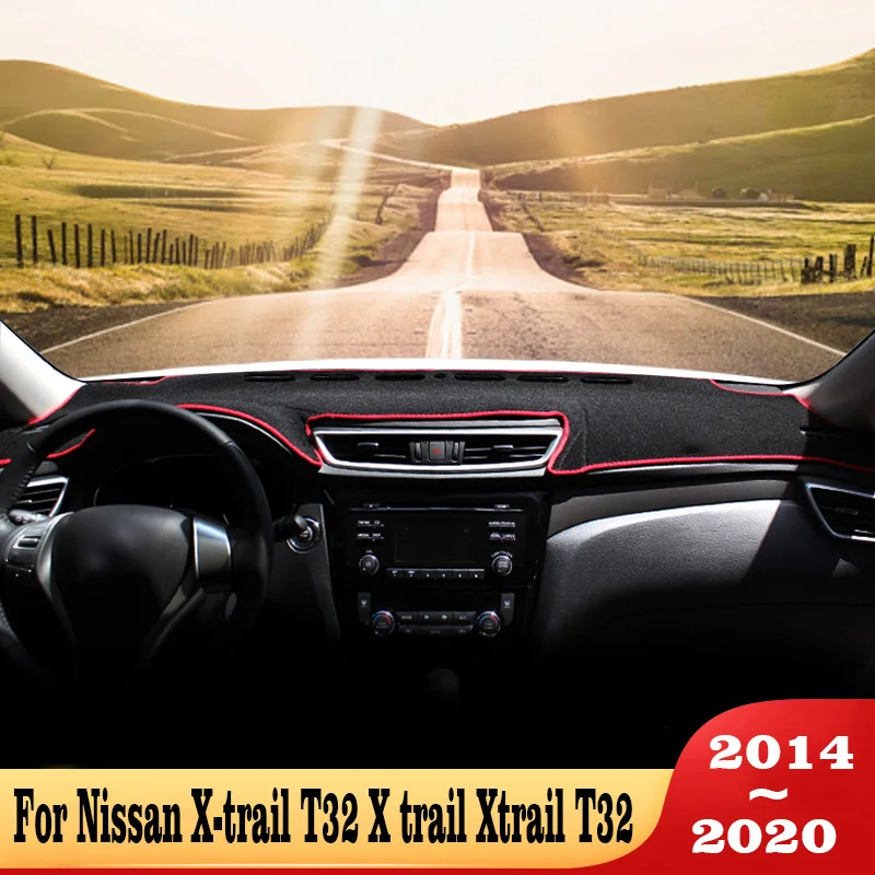 Per Nissan X-Trail T32 X Trail Xtrail T32 2014-2020 Tappetino Per Cruscotto Auto Tappetini In Poliestere Anti-Uv Tappetino Per Piattaforma Strumento