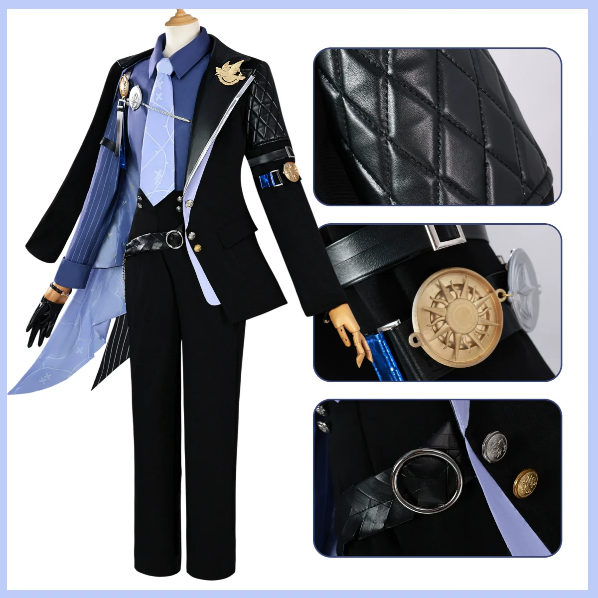 Zenless Zone Zero Hugo Business Suit Cosplay Costume
