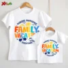 Family Vacation T Shirt 2024 Matching Family Outfits Trip Shirts Kids Party Clothes Family Look Mom and Daughter Matching 4