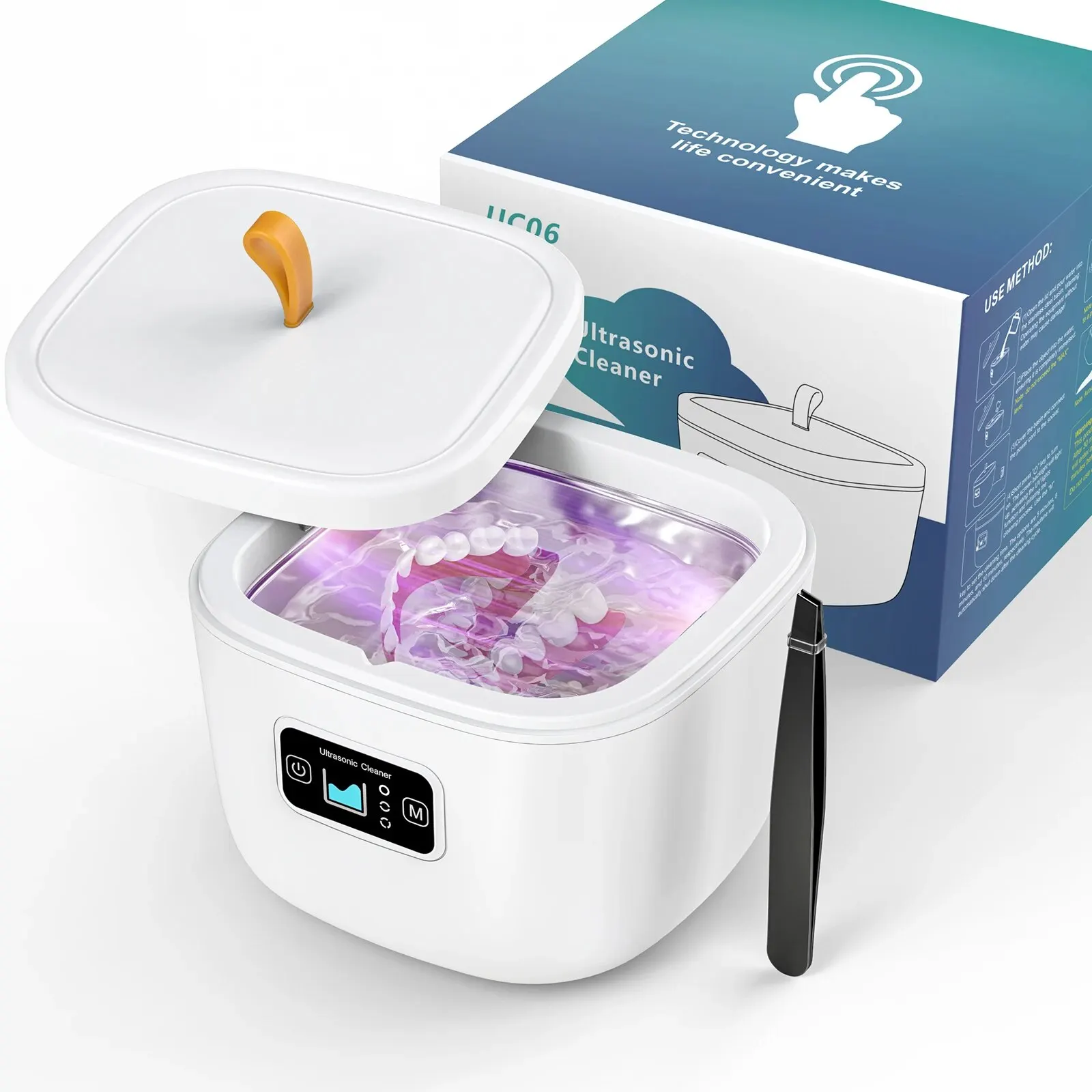 UC06 Ultrasonic Cleaning Machine EU Plug Denture Cleaning 42KHz
