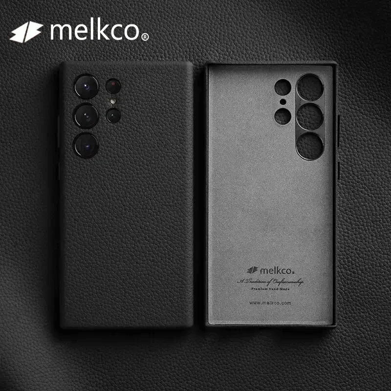 Роскошный модный кожаный чехол Melkco для телефона Samsung Galaxy S24 Ultra Plus + Искусственный защитный чехол для телефона в деловом стиле