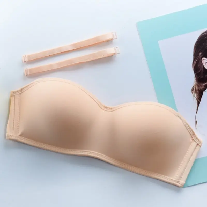 섹시 브래지어 심리스 속옷, 웨딩 파티 브래지어, 섹시 란제리, 원피스 개더 컨버터블 스트랩