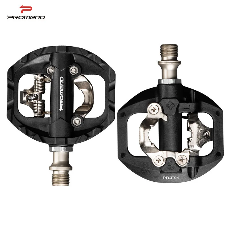 

Bicycle Lock Pedal 2 In 1 Anti-slip Nylon MTB Bike s Flat Cleat Platform SPD Accessories