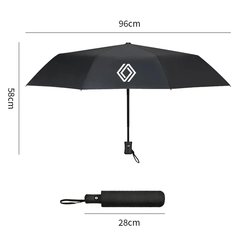 Fully automatic folding windproof umbrella parasol for car Renault Koleos Captur Kadjar Megane Clio Scenic Arkana