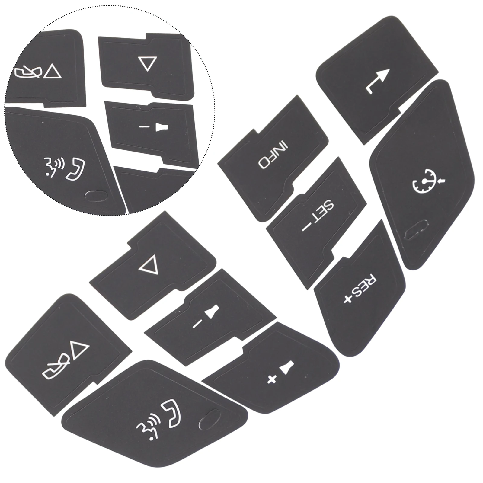 

Button Upgrade Your For Corvette C6 Driving Experience with Steering Wheel Button Repair Decals Easy Application