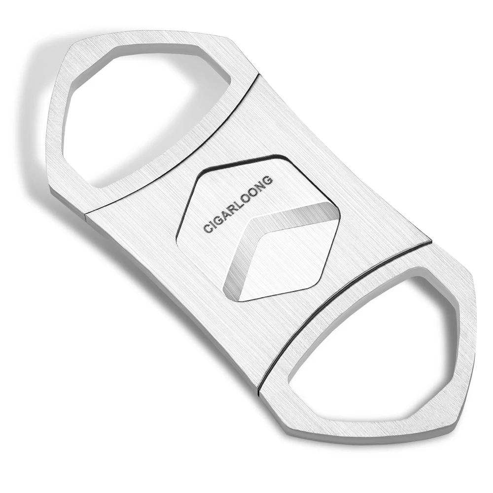 CIGARLOONG Cigar Cutter Sharp Alloy Dual Blades Portable Smoking