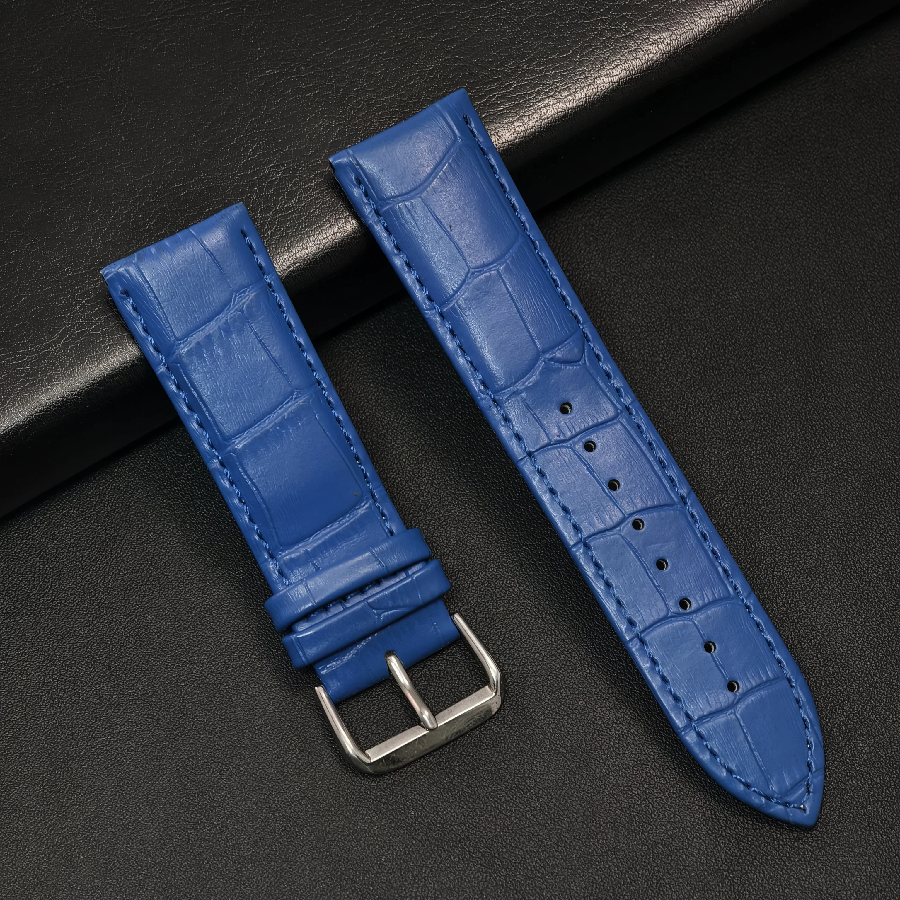 Luxury Leather Watch Strap - Premium Soft Band Replacement, 20mm/22mm
