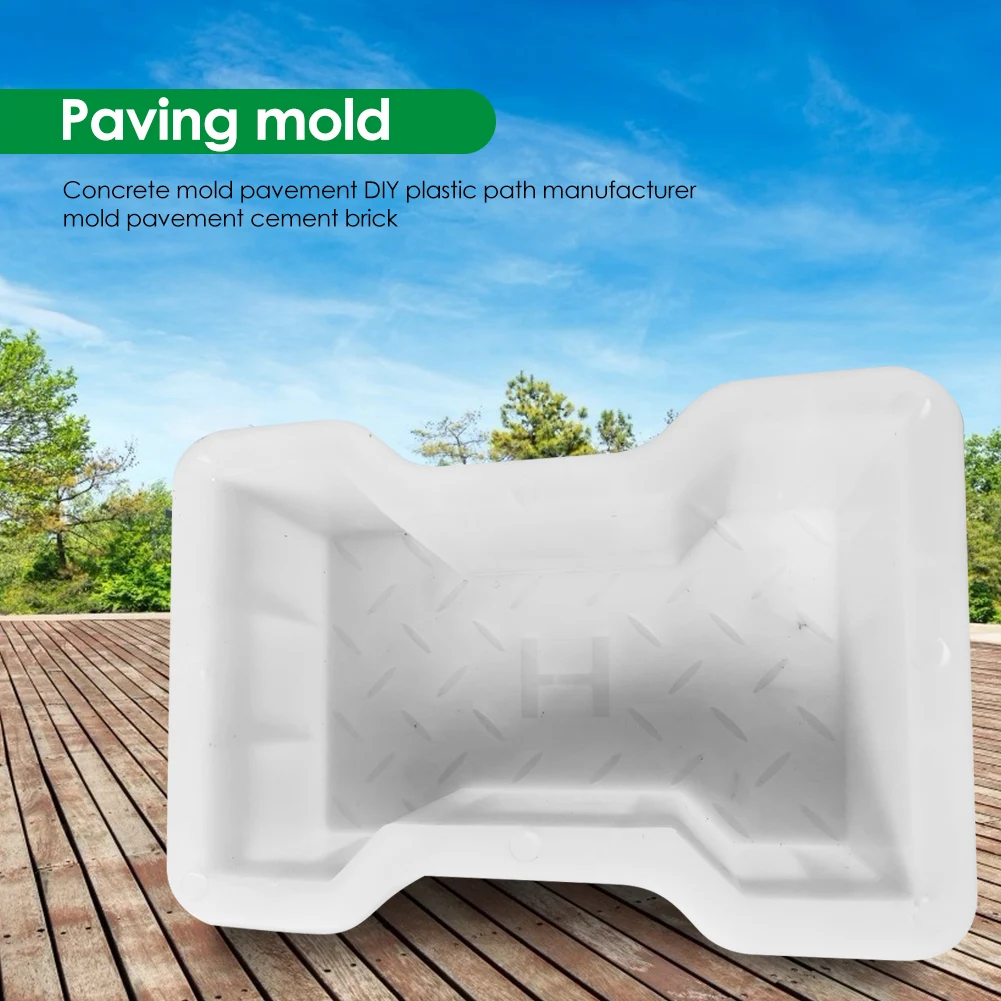 Reusable Garden Lawn Road Mold Path Maker DIY Manual Paving Stone Concrete Mould