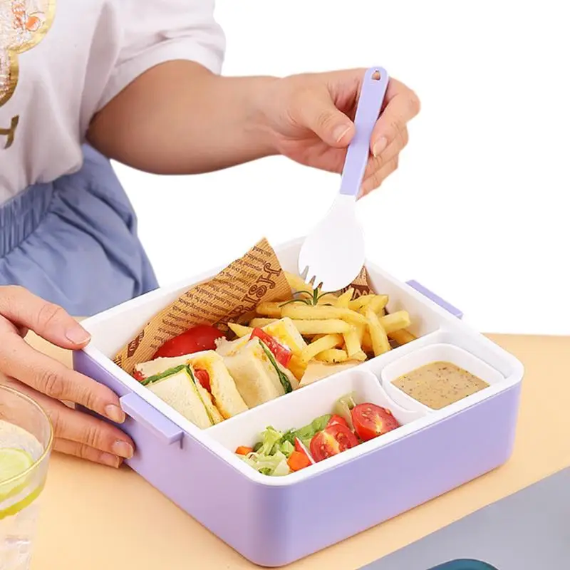 

Bento Boxes For Kids Sandwich Containers For Kids Food-Grade Materials Lunch Box Containers For Meat And Vegetables Snacks