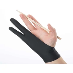 Bview Art Anti-Mistouch Sketching and Painting Gloves (Single Layer-black)